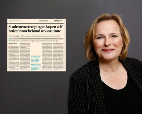 Frederique Kronenberg (VanHuyse) in het FD over de redding van studentenhuizen.