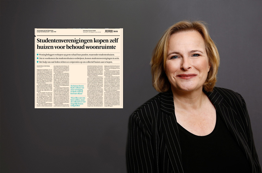 Frederique Kronenberg (VanHuyse) in het FD over de redding van studentenhuizen.